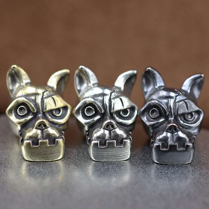 Bulldog Head Brass Knife Bead  - Edc Carry Kit recension och pris